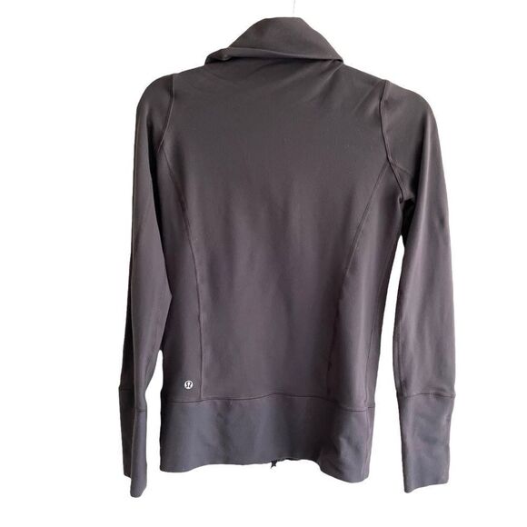 Lululemon In Stride Grey Long Lightweight Zip Front Long Sleeve Jacket 4 - Picture 3 of 13